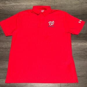Under Armour Washington National Polo Shirt Size XL